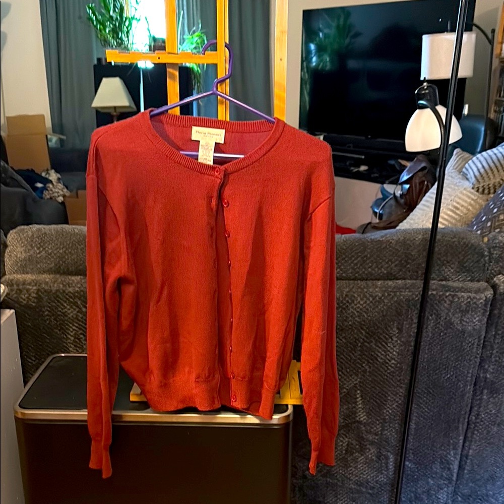 Rena Rowan Red Cardigan Sweater